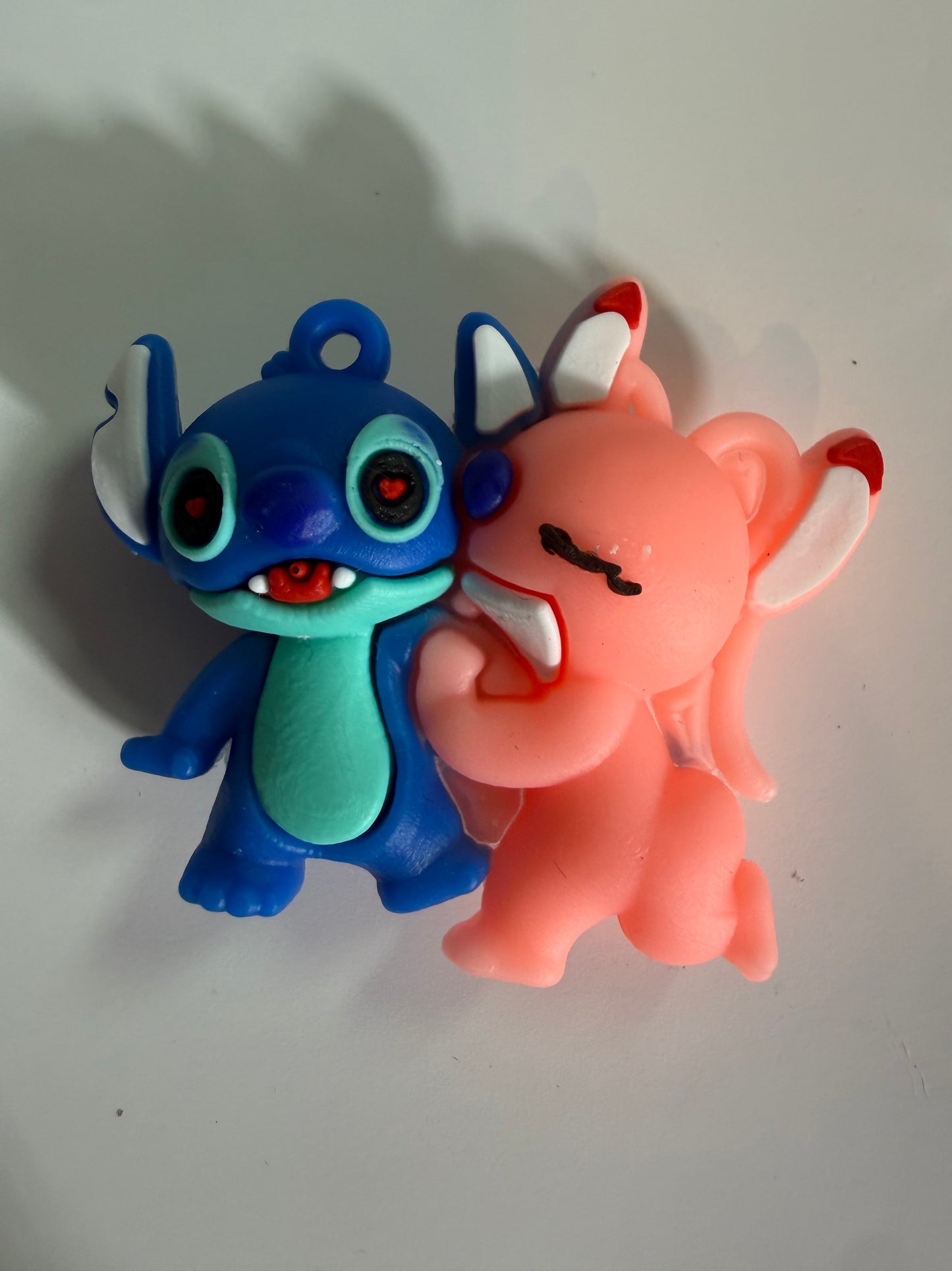 Silicone topper Angel and stitch together