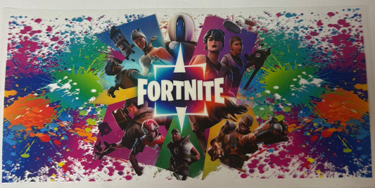 uvdtf  transfer wrap rainbow Fortnite