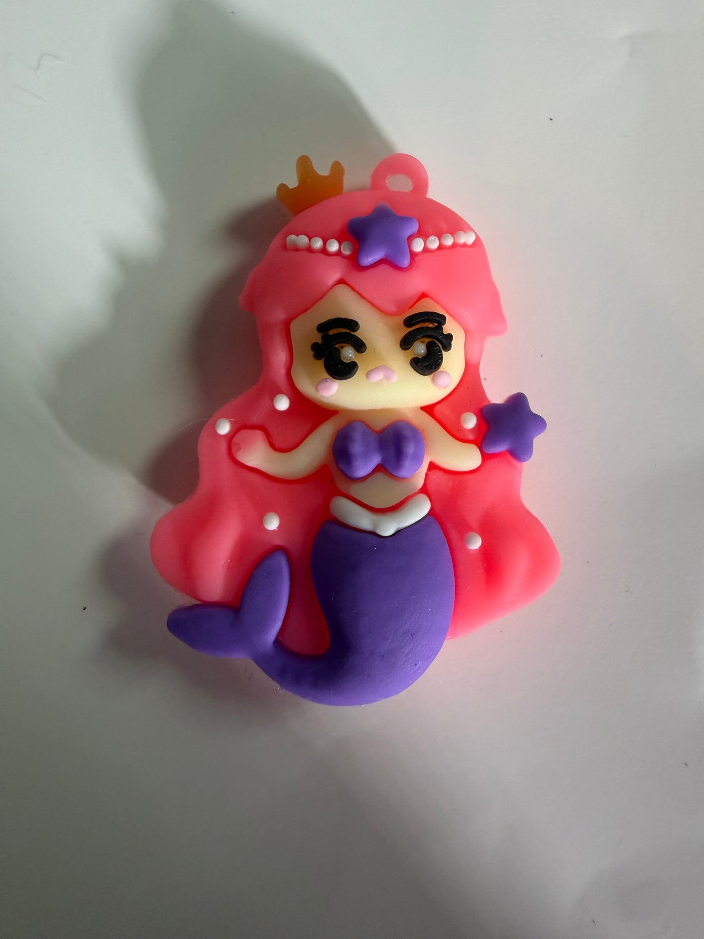 Silicone topper Purple/pink mermaid