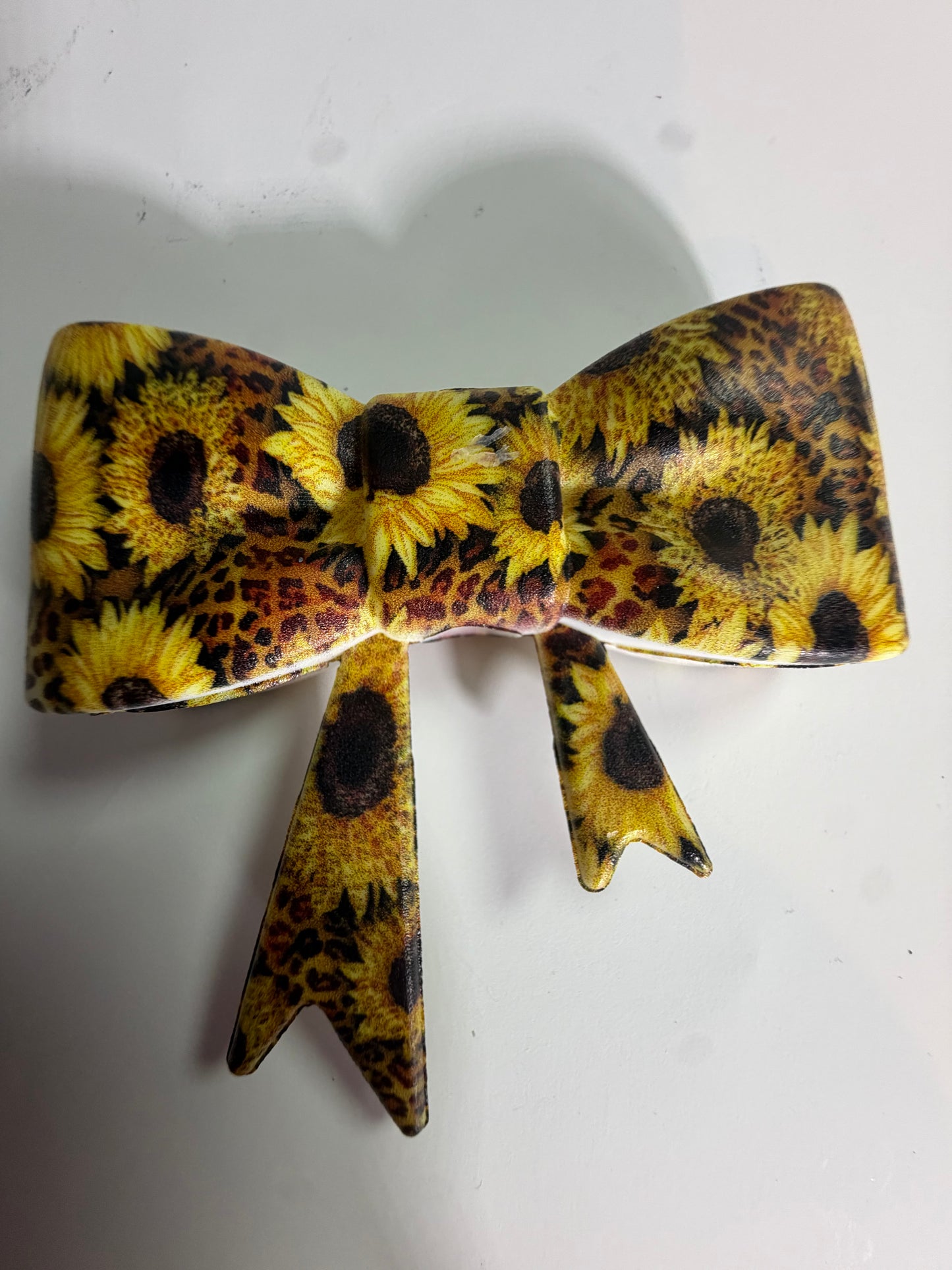Focal 3d bigger bow sunflower leopard