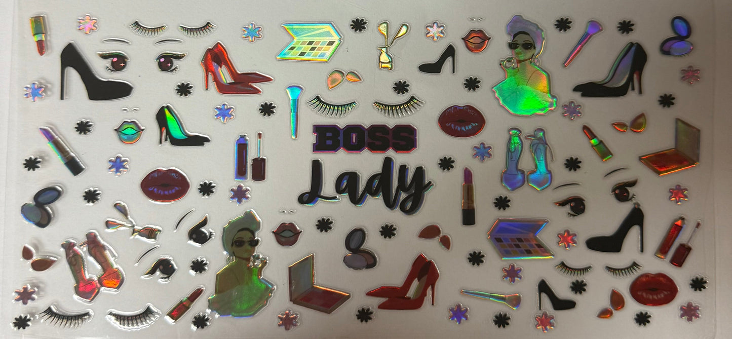 uvdtf  transfer wrap holo boss lady