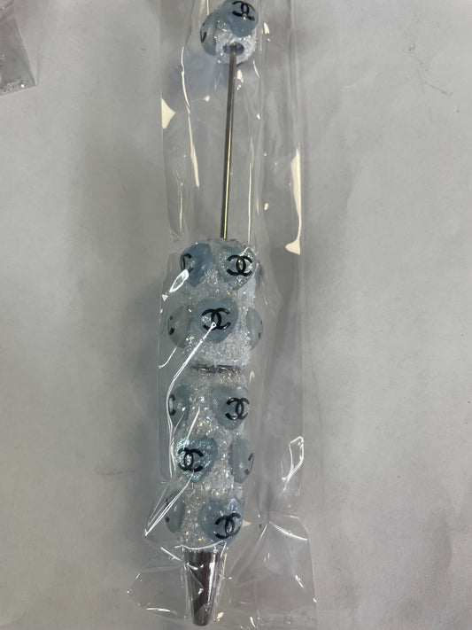 Beadable pens just the pen cc heart blue