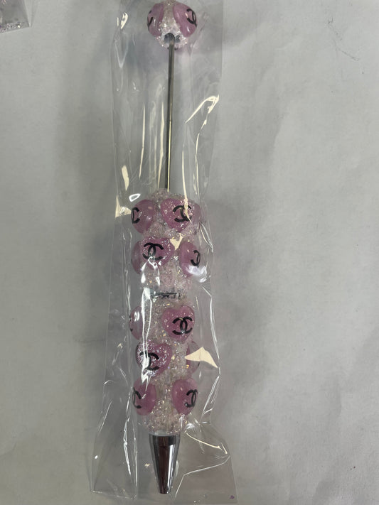 Beadable pens just the pen Cc heart light purple
