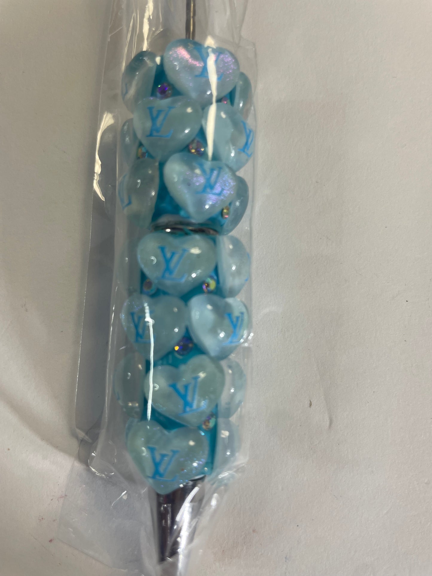 Beadable pen just the pen Lv blue heart