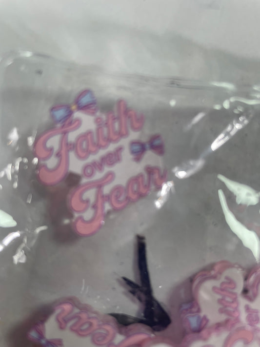 Acrylic focal faith over fear pink