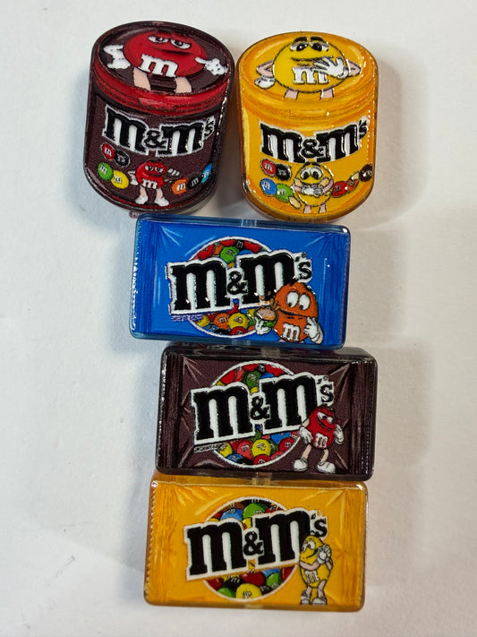 Acrylic focal m&m box and jar candy set mystery