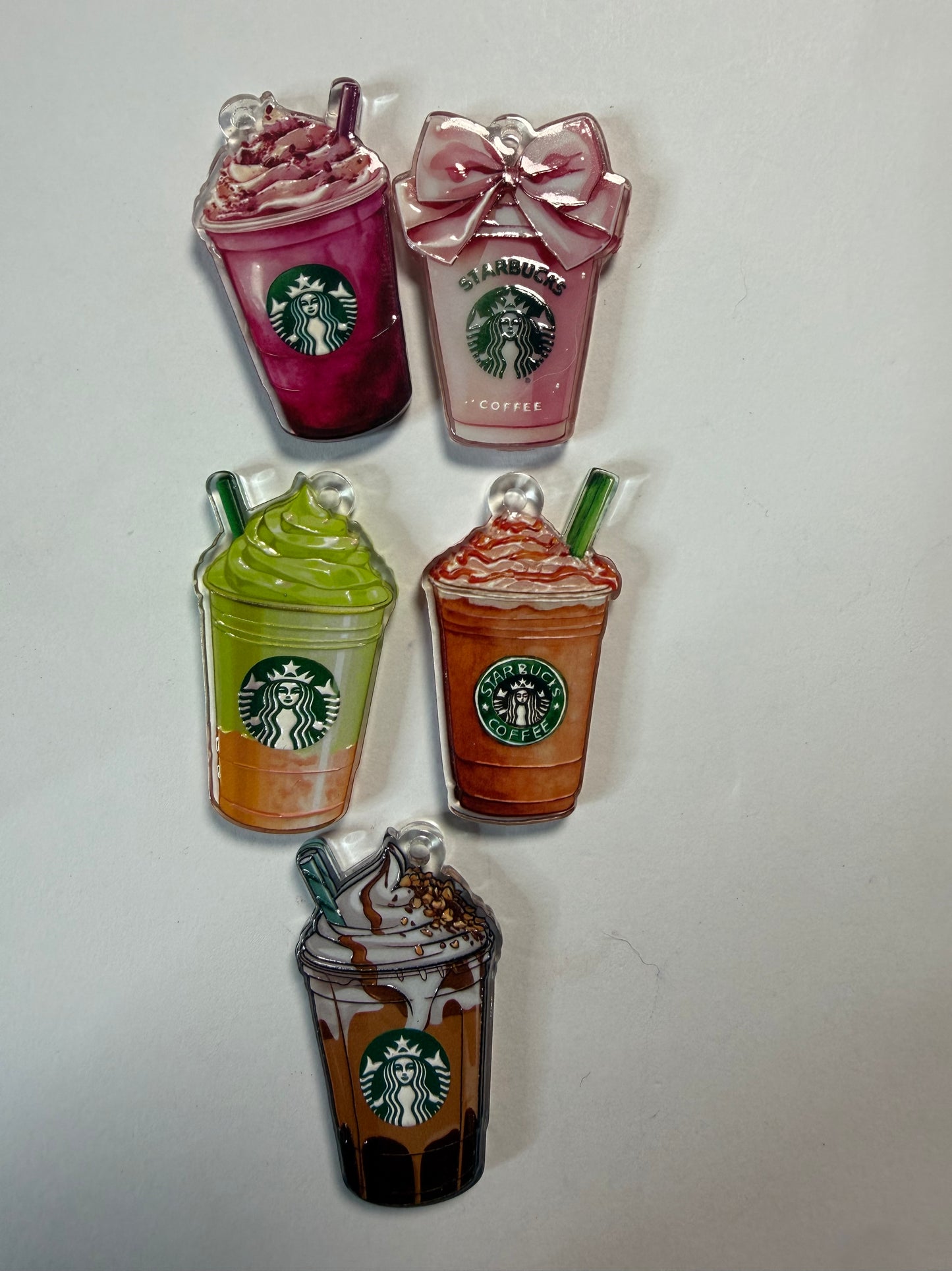 Charms acrylic Starbucks cups mystery