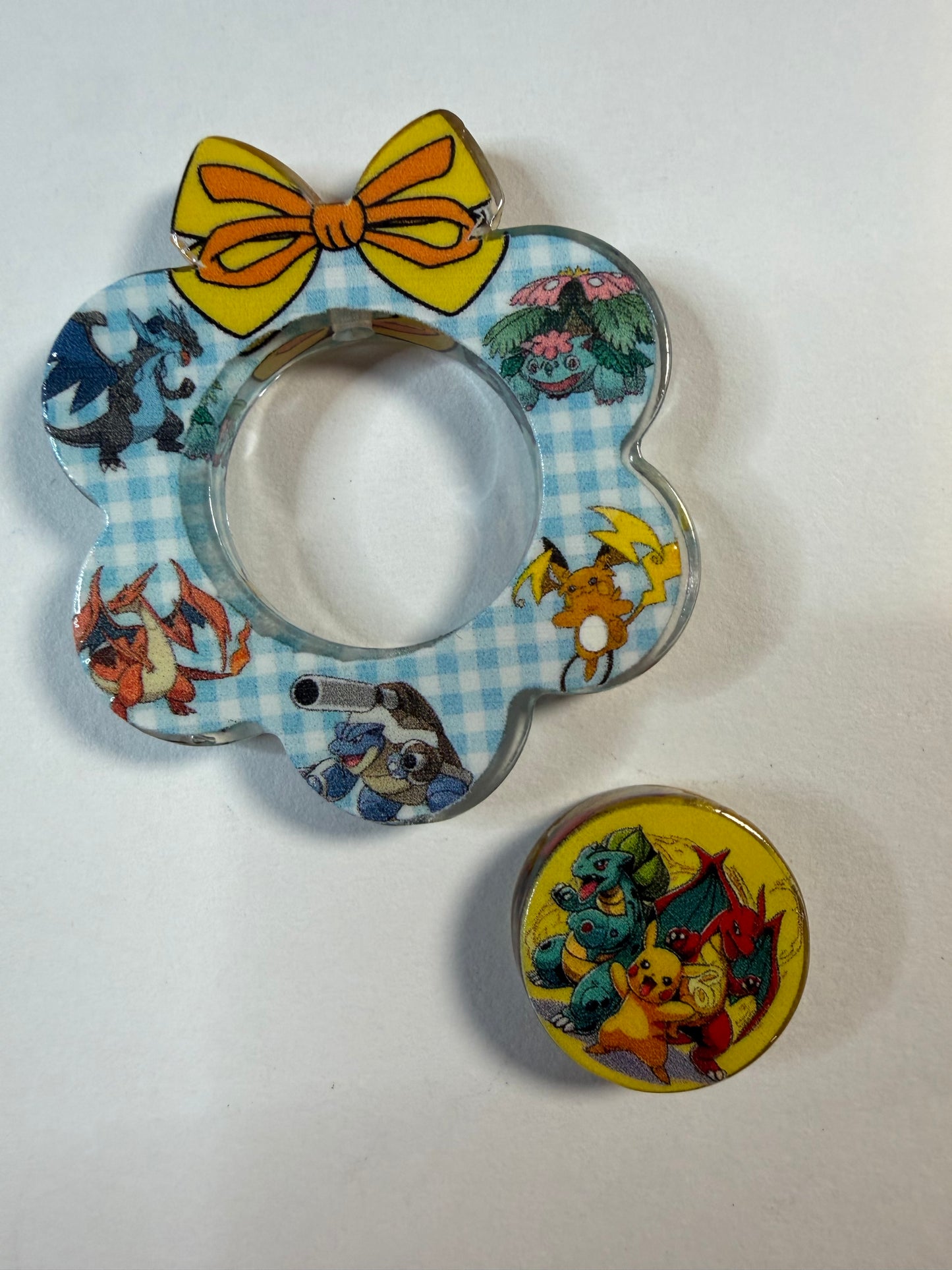 Acrylic focal 2 piece set Wreath plaid  Pokémon with friends