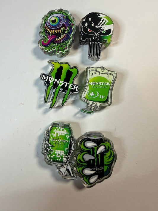 Acrylic focal Monster drink mystery