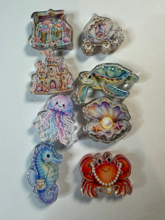 Acrylic focal Jewel ocean theme mystery