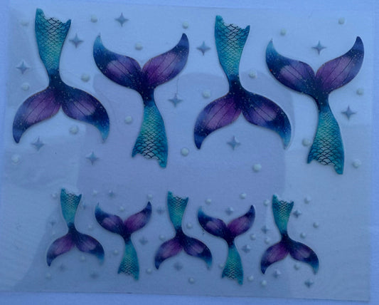 Uvdtf wraps Mini Stanley mermaid fins beach summer