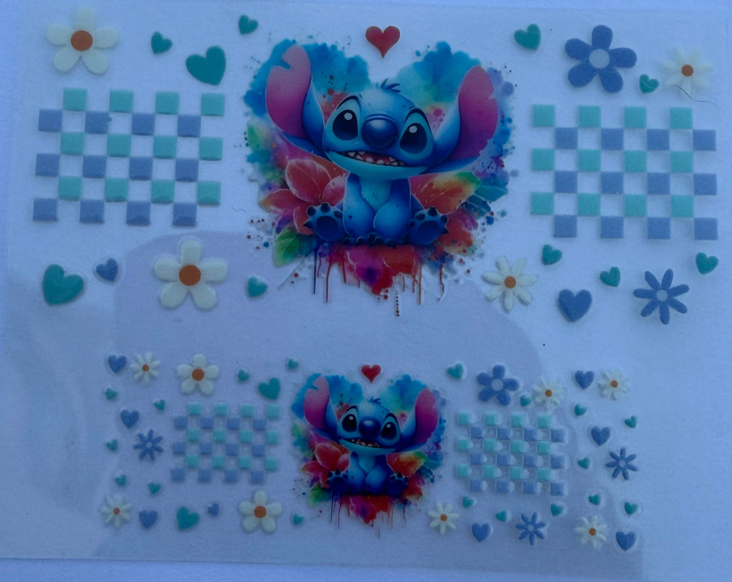 Uvdtf wraps Mini Stanley stitch tie dye with floral