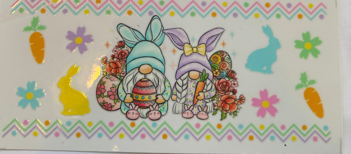 Cup wrap dtf Easter gnomes