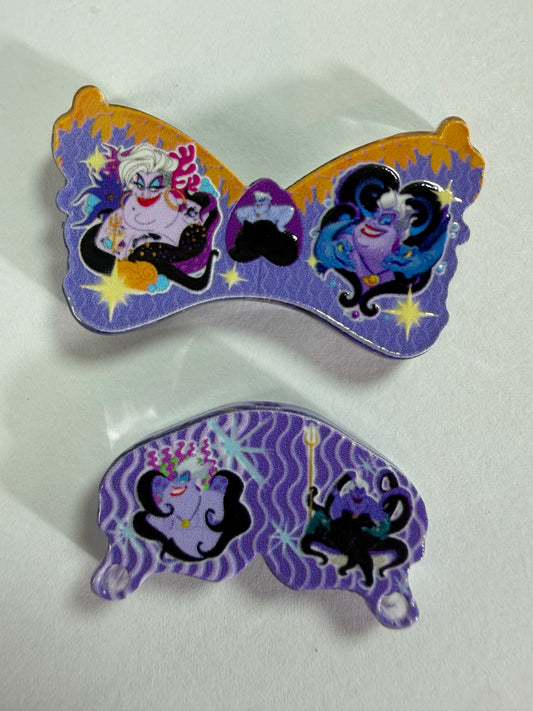Acrylic focal 2 piece set Butterfly shape Ursula