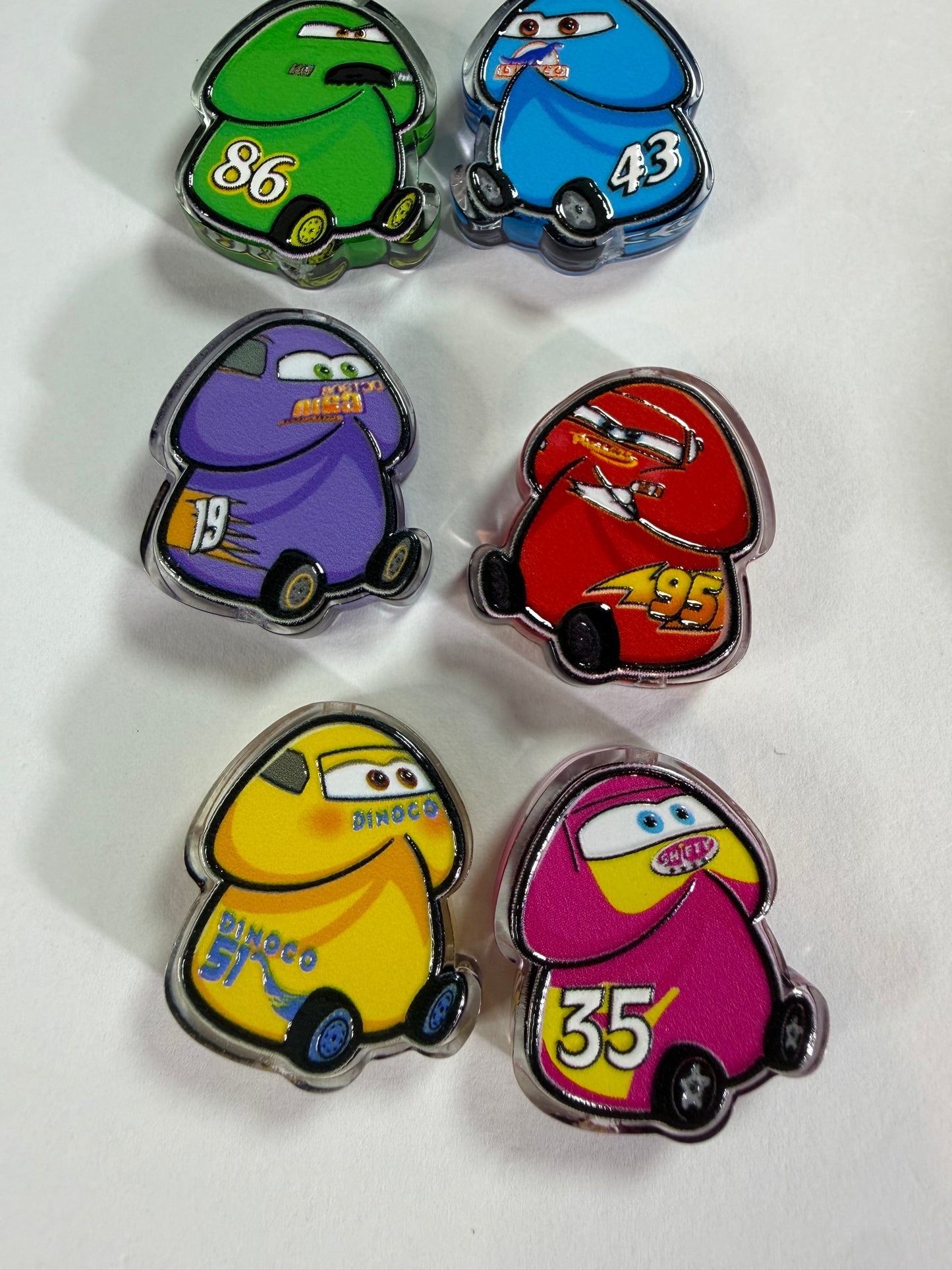 Acrylic focal cars theme ding dong mystery