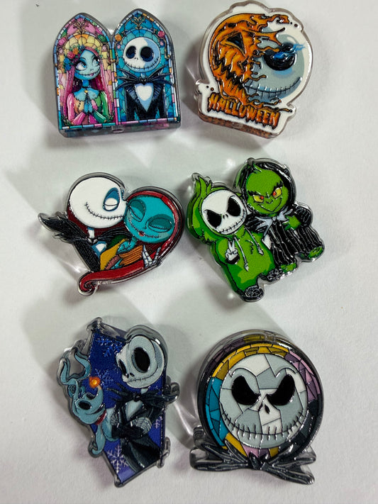 Acrylic focal jack/sally Halloween mix mystery