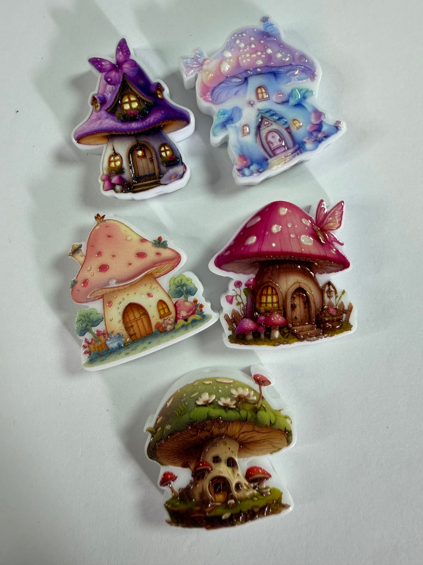 Acrylic focal fairy mushroom house mystery