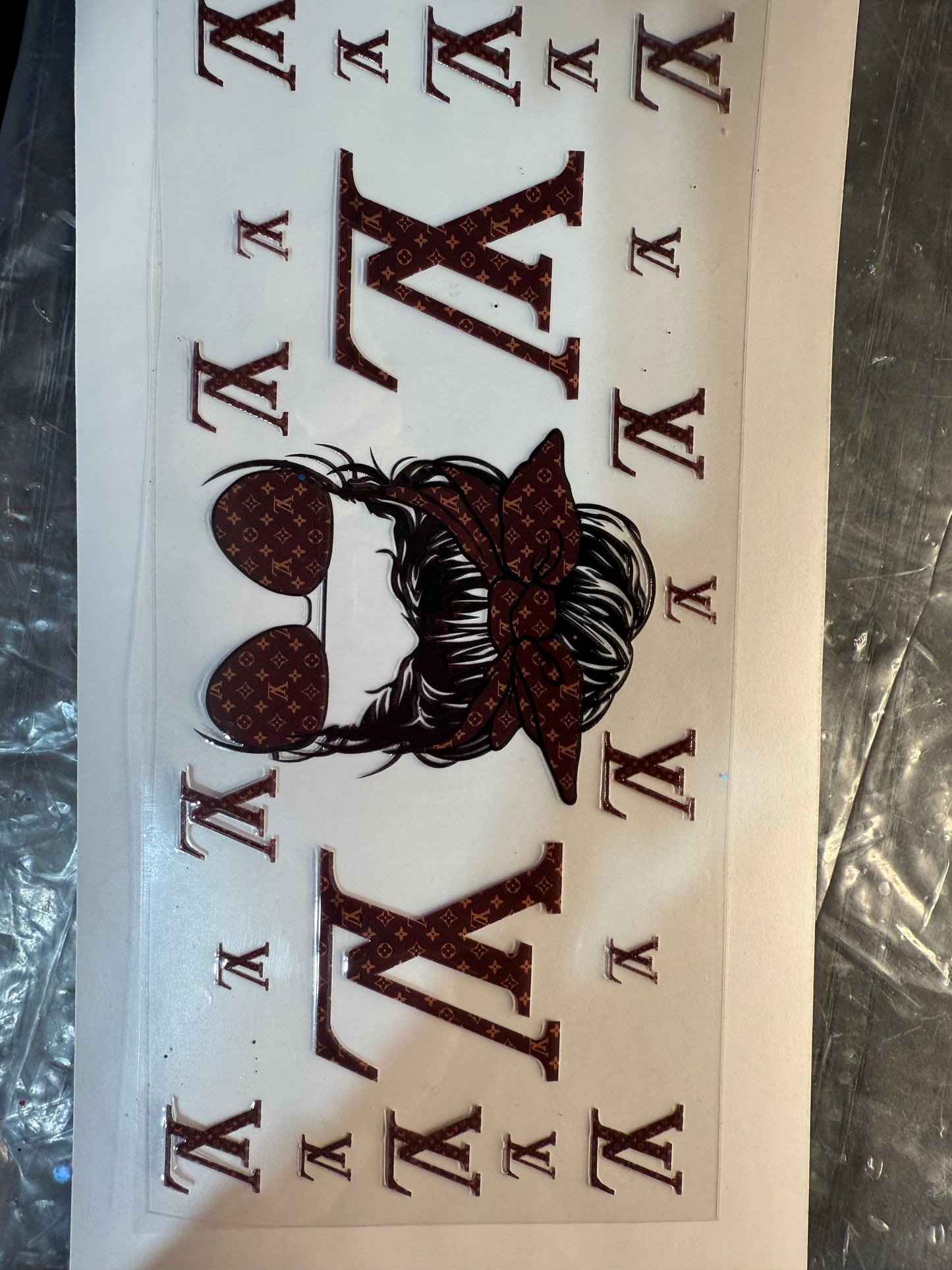 Cup wrap dtf lv girl