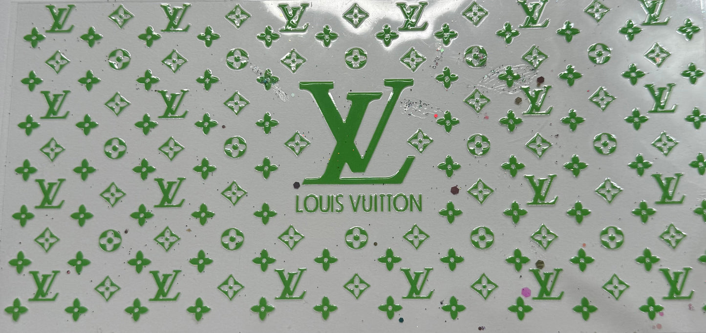 Cup wraps uvdtf lv green