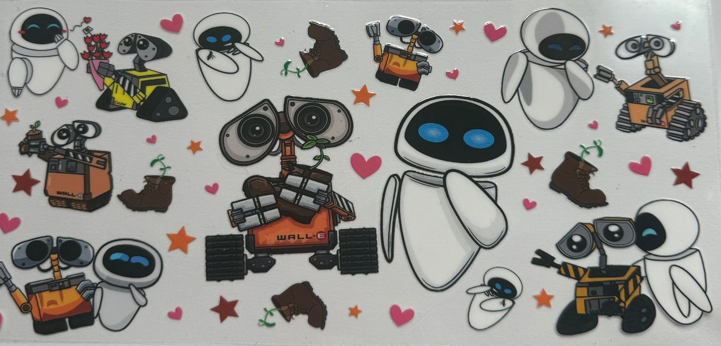 Cup wraps uvdtf wall-e