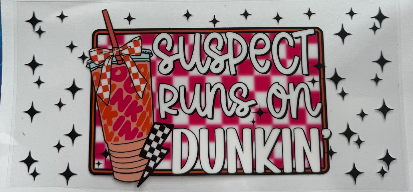 Cup wraps uvdtf suspect runs on Dunkin’ Donuts