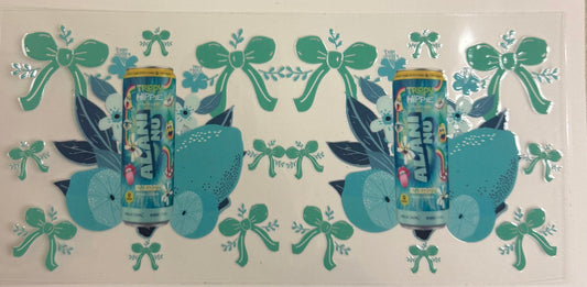 Cup wraps uvdtf Alani trippy hippie with green bows