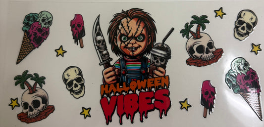 Cup wraps uvdtf  chucky doll Halloween vibes