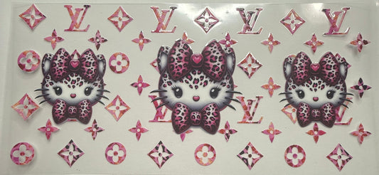 Cup wraps uvdtf pink lv hello kitty