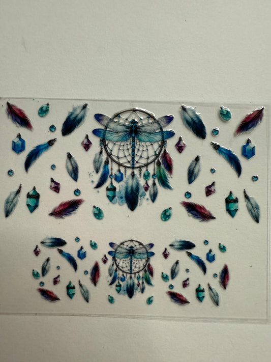 Uvdtf wraps Mini Stanley dream catcher with dragonfly
