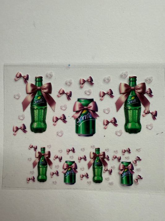 Uvdtf wraps Mini Stanley spite soda pink bows