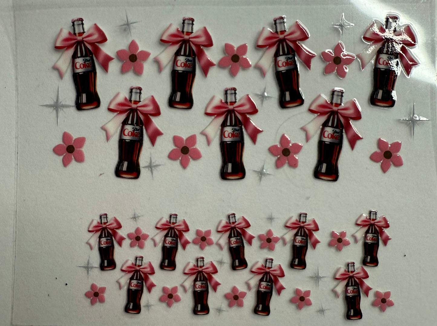 Uvdtf wraps Mini Stanley Diet Coke with pink bows