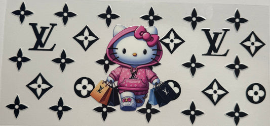 Cup wraps uvdtf black lv hello kitty