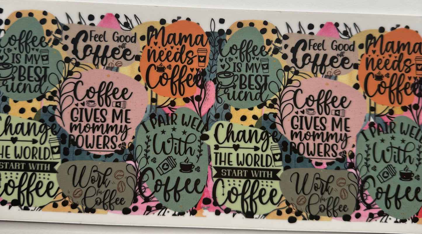 Cup wraps uvdtf  coffee saying coffee theme mama