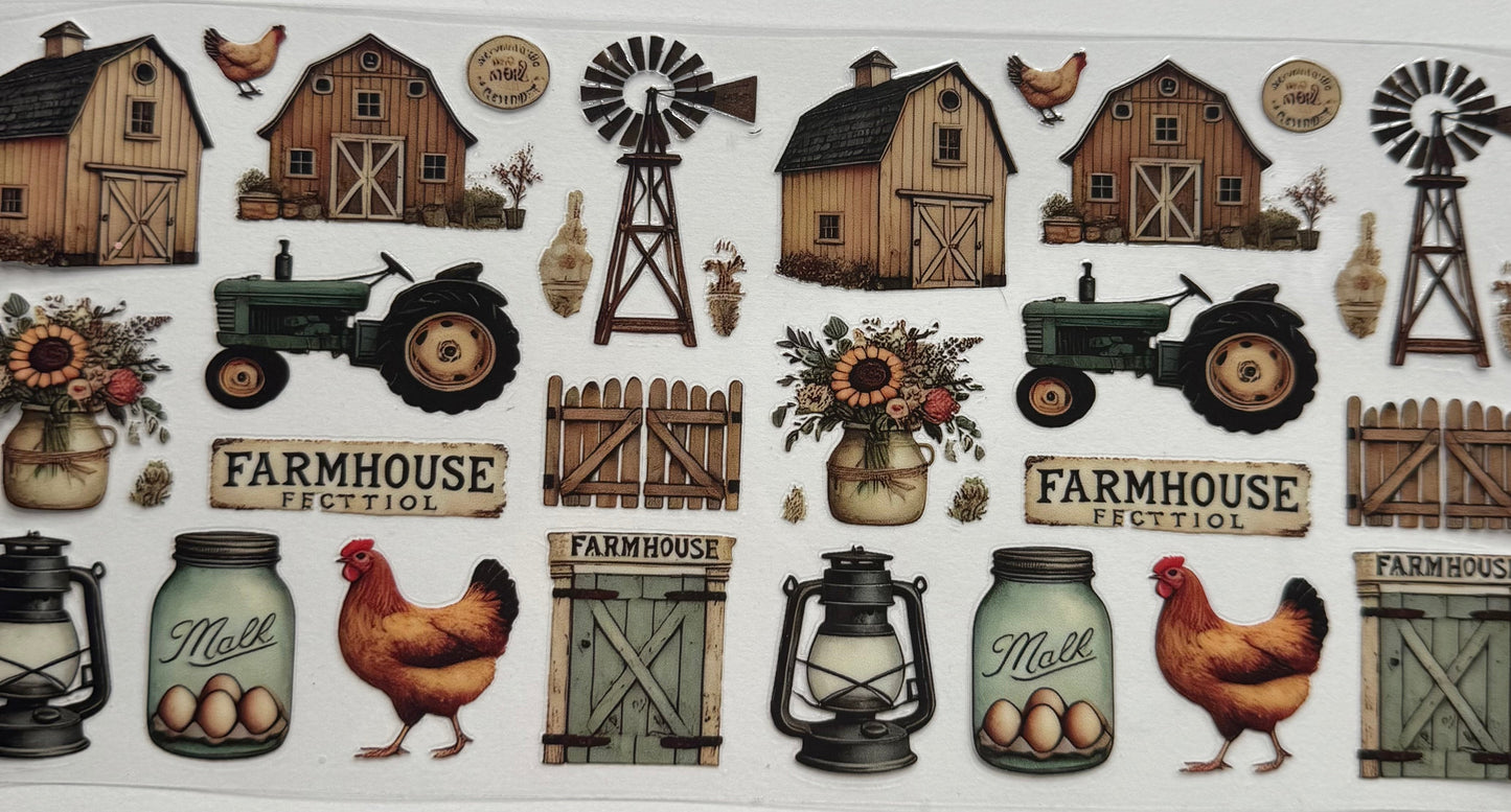 Cup wraps uvdtf farm theme