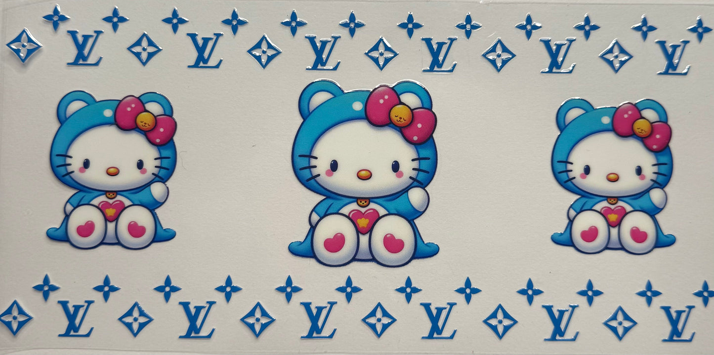 Cup wraps uvdtf hello kitty care bear blue