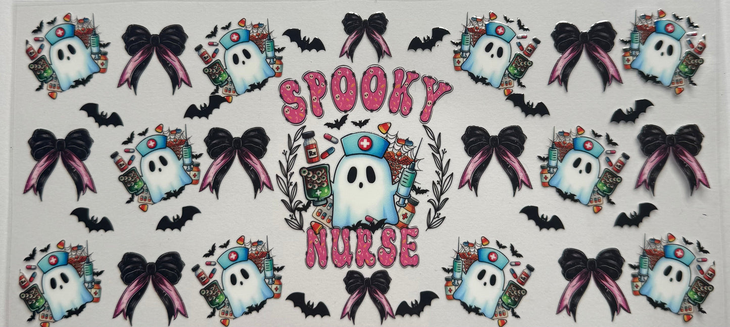 Cup wraps uvdtf Halloween spooky nurse job