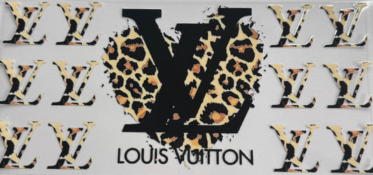 Cup wraps uvdtf cheetah lv with heart