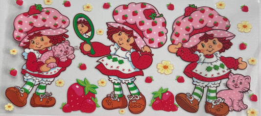 uvdtf  transfer wrap Strawberry shortcake