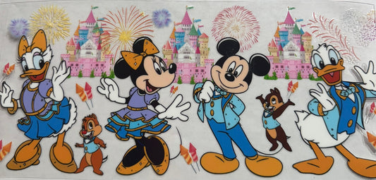uvdtf  transfer wrap Mickey Mouse with castle