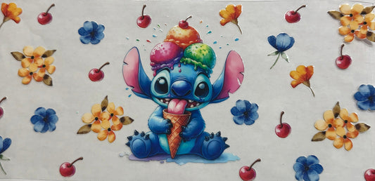 uvdtf  transfer wrap Stitch and ice cream