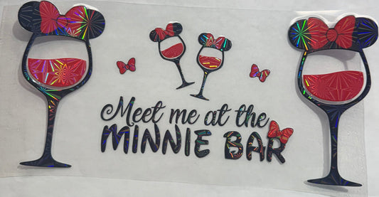 uvdtf  transfer wrap Holo Minnie drinks