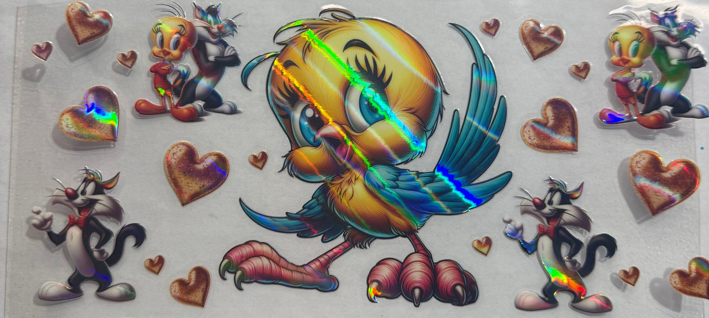 uvdtf  transfer wrap Looney Tunes (tweety Bird)