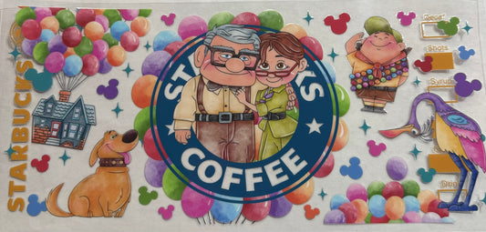 uvdtf  transfer wrap Starbucks/movie up
