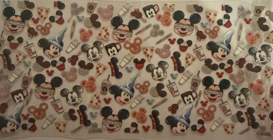 Cup wraps uvdtf Mickey theme with Starbucks and Chick-fil-A