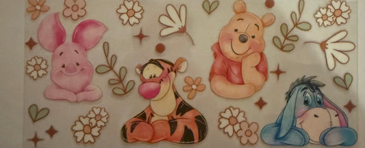 Cup wraps uvdtf Pooh and friends