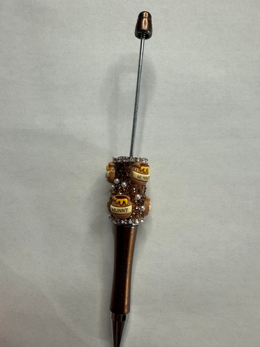 Beadable pens just the pen brown with honey pots
