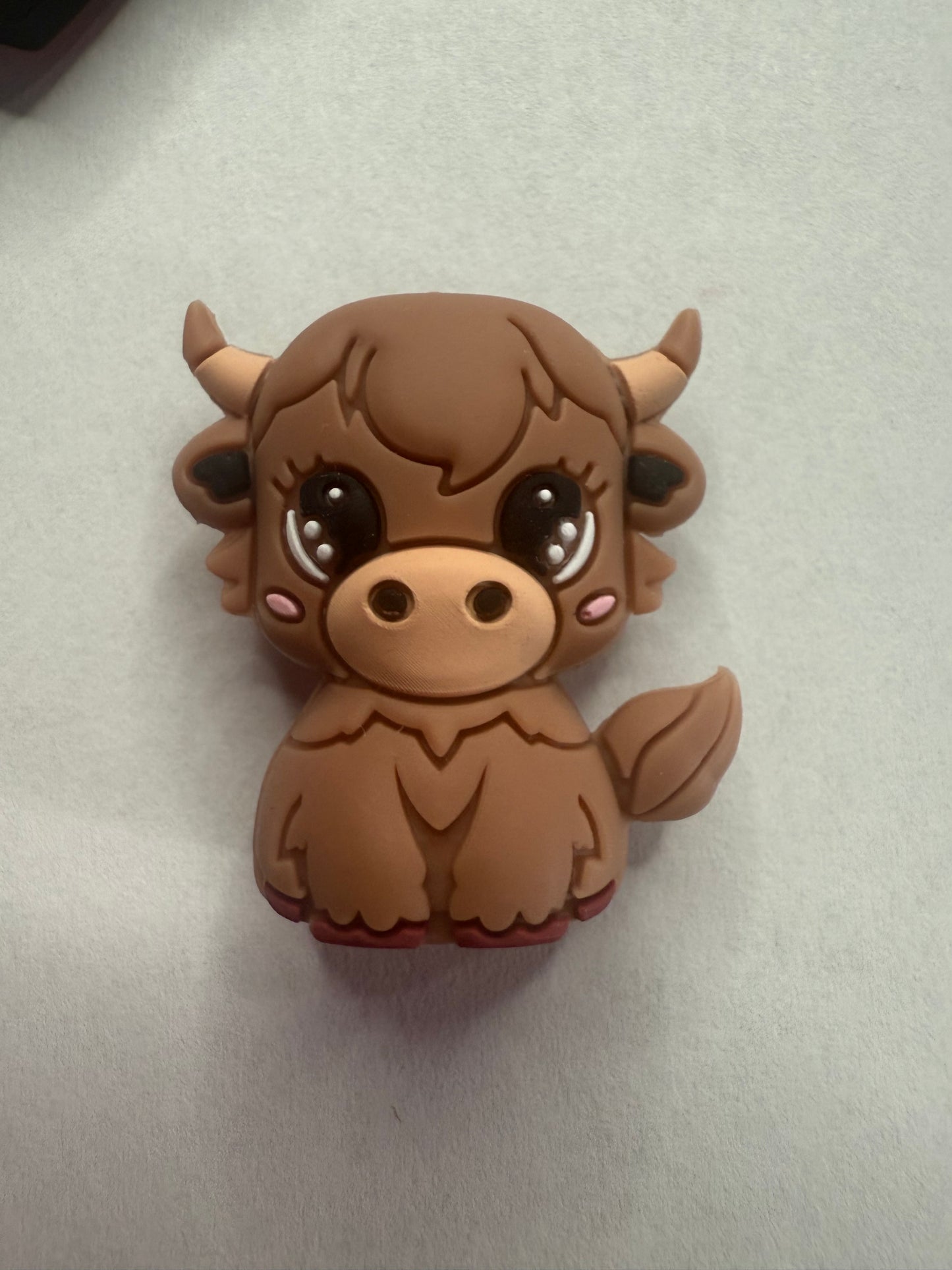 Focals 3d highland cow brown