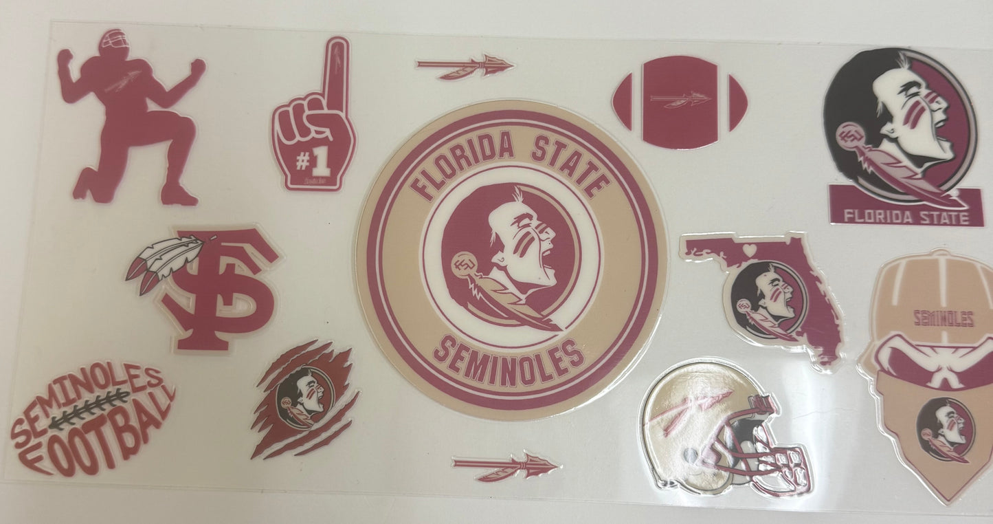 Cup wraps uvdtf Florida state seminoles football