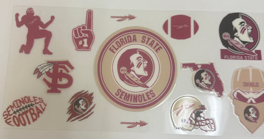 Cup wraps uvdtf Florida state seminoles football