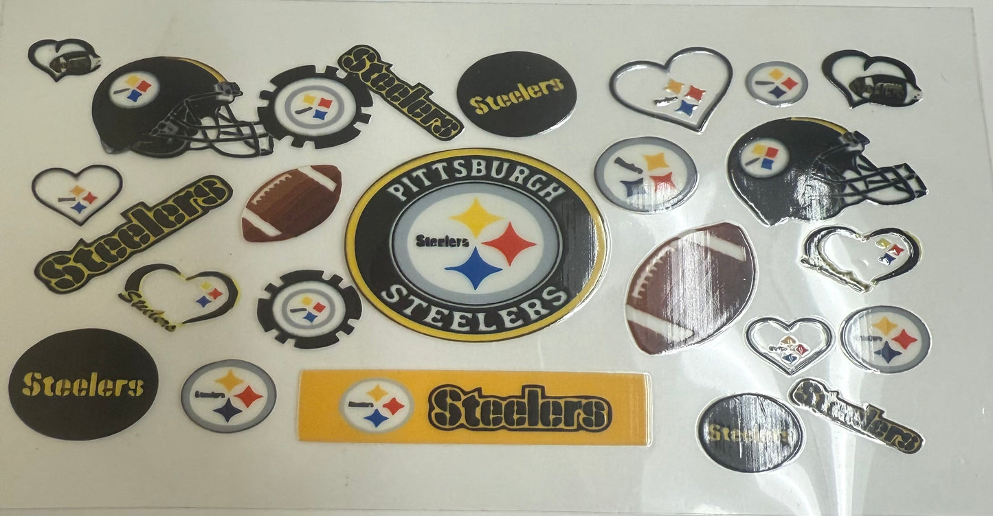 Cup wraps uvdtf Pittsburg Steelers footballs